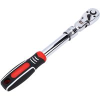 Ortviai Clé à cliquet extensible et flexible 3/8 pouce 72 crans avec tête ajustable et système de libération rapide