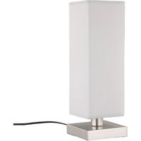 Lindby Lámpara de mesa 'Julina' en Gris Textura, Tela, Tejido, Seda