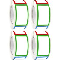 50 tubes de rangement transparents en plastique avec