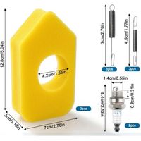 Accessori compatibili MTD 490-200-0011: Zündkerzen L7T, molle regolatrici 692211 691859, filtro aria 698369