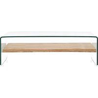 Maison Exclusive - Tavolino da Caffè Trasparente 98x45x31 cm in Vetro Temperato