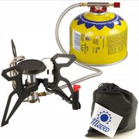 Campingkocher mit Gasheizung und Piezozünder SPIDER PRO 3kW