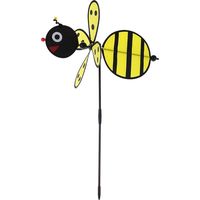 3D-Bienen-Windmühle, Wirbelrad, Windmühle, Gartendekoration, Kinderspielzeug, Gelb
