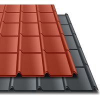 Bacacier – Tôle imitation tuile emboîtable – Acier 0.50 mm – Dimensions 2102 x 912 mm – Surface 1.80 m² – Pente minimale 23%