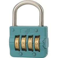 Cadenas FTH M54 à combinaison, 4 chiffres, combinaisons modifiables, base de 43mm, bleu turquoise RAL 5018 - FTH
