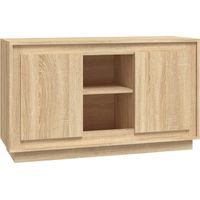 Buffet bahut commode armoire meuble de rangement organisateur cuisine salle de séjour salon sonoma 102 x 35 x 60 cm bois d'ingénierie marron