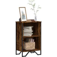 vidaXL Bibliothèque chêne fumé 50x31x74,5 cm bois d'ingénierie