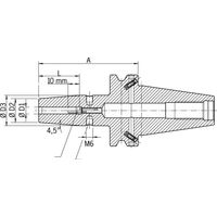 Mandrin de frettage JISB6339ADB BT40 16x90mm HAIMER