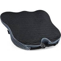 Coussin d'assise en mousse à mémoire de forme souple et haute densité – l'assise en forme de coin et le dossier surélevé élargissent votre champ de vision et offrent un soutien confortable au bas du d