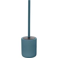 Scopino wc blu in ceramica soft touch con setole nere Spring
