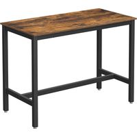 Vasagle – Table haute de bar 120 x 60 x 90 cm – Acier robuste – Charge max 100 kg – Pour cocktails et boissons – LBT91X