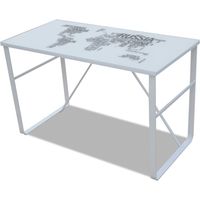 Maison Exclusive - Bureau rectangulaire avec motif de carte du monde