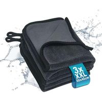 3-teiliges Mikrofasertuch-Set, Mikrofaser-Autotrockentuch, Mikrofaser-Reinigungstuch für Auto, Duschkabine, Fahrzeug, Haushalt, Camping (60 × 40 cm)