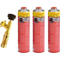 ROTHENBERGER Industrial Hot Pack Antorcha incluyendo 3x Industrial Multigas 300 600 ml - 1500004611