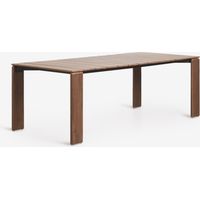 SKLUM Rechteckiger Esstisch aus Akazienholz Kandroa 220 x 100 cm Akazienbraun dunkel