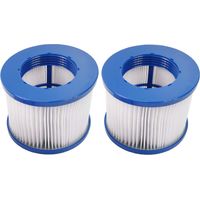 Lot de 2 cartouches de filtre pour spa gonflable – Dimensions 80mm x 100mm – Finesse de filtration optimale – Protection de la pompe – Cocooning Water