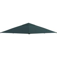 Outsunny – Toile de rechange pour tonnelle 298x298cm – Polyester 180g/m² anti-UV – Cheminée d'aération – Perforée pour drainage