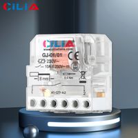 Relais pas à pas CILIA 230V 10A, relais électromécanique (moteur pas à pas) avec circuit de bobine séparé et contacts 1NO