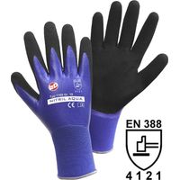 Leipold Doehle 1169-S Nitril Aqua Nylon Guanto da lavoro Taglia (Guanti): 7, S EN 388 CAT II 1 pz.