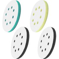 Tampon Interface Mousse - Disque Ponçage 125 mm - Pour Ponceuse Excentrique - 4 Pièces