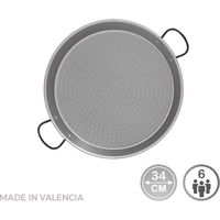 Poêle Paella Acier Puli ø34cm Cuisson Traditionnelle Et Uniforme Pour Paella - Vaello