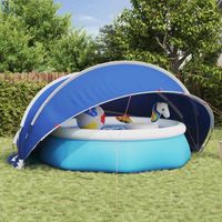 Vidaxl – Dôme de piscine pliable 472 x 460 x 229 cm – Fibre de verre résistant aux UV – Système de pliage facile – Protection contre intempéries