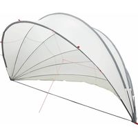 Vidaxl – Dôme de piscine pliable 592 x 590 x 275 cm – Fibre de verre résistant aux UV – Système de pliage facile – Protection contre intempéries