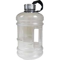 Garrafa de água de grande capacidade, 2200ml/design de balde - branca.