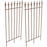 Lot de 2 treillages Elisa 100 x 50 cm Marron antique