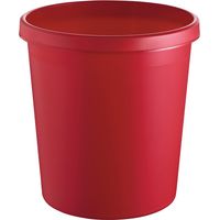 Pattumiera helit 18 l H331xØ315 mm con bordo rosso - H6123825
