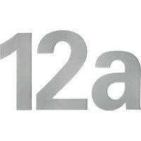 Format Hausnummer "4" inkl. Dübel und Schrauben 150mm ER matt