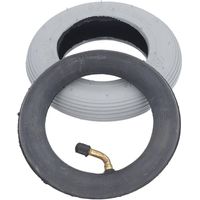 Pneu gonflable de 6 pouces avec chambre à air en caoutchouc pour roue pivotante, charge admissible de 36 PSI.