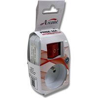 Prise de courant coupe veille avec interrupteur – Puissance 3500W – Pour installation électrique – Indice de protection IP20 – 2 pôles – Eqwergy