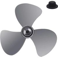 Fan Leaf Replacement, Electric Blower Blade, 16 Inch Propeller, Strong Nut Cover, Easy Installation Design, For Bedroom Garage Patio Workshop Classroom Use