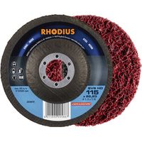 Rhodius 303872 Rhodius SVS HD, 10 pezzi in tessuto non tessuto di pulizia 115 x 22,23 mm, piegato a gomito, TOPline per
