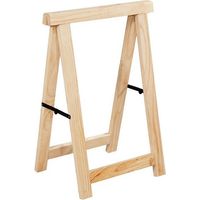 Astigarraga – Tréteau en pin 75 cm – Largeur 53 cm – Compas acier – Finition brute – Charge maximale 200 kg