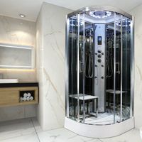 Insignia Quadrant Steam Enclosure Cubicle Shower Cabin 800x800 Platinum Range