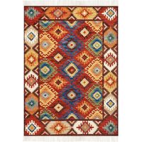 Teppich ZOVUNI Bunt 200 x 300 cm Wolle Kelim