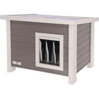 Casa per gatti - KERBL - ECO Eli - Grigio / Bianco - 57 x 45 x 43 cm