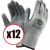 Lot de 12 paires de gants de travail en lycra et kevlar Hyflex 11-630 EN388 anti coupure Taille - Taille 8