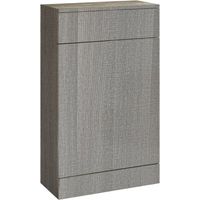Orbit Ambience Back to Wall WC Unit 500mm Wide - Grey Oak