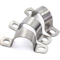 U-Collier de Serrage Tuyau Robustes Ø25 mm, Collier de Fixation Inox - Tuyau Pour Fixation/Attache Tube - 20 Pcs