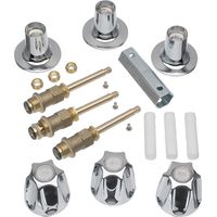 EINNENFFER 3-Griff-Badewannen- und Duscharmatur-Set – Kompatibel mit Price Pfister Verve, Elegante Chromoberfläche