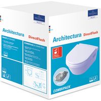 Villeroy & Boch Architectura - Wand-WC mit Sitz SoftClosing, DirectFlush, Alpinweiß 5684HR01