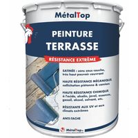 Peinture Terrasse - Jaune zinc - RAL 1018 - 5 L - Métaltop