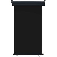 vidaXL Balcony Side Awning 105x250 cm Black