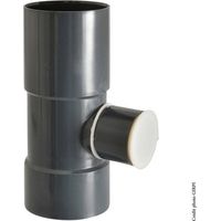 Wassersammler für runde PVC-Schieferrinne, Dev. 16 cm, Durchm. 50 mm Girpi