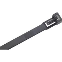 Collier de serrage en nylon noir280x3.5mm a100pcs détachable SapiSelco