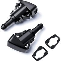 Front Windshield Washer Nozzles - Replacement for Ram, Chrysler, Dodge, Jeep - Replaces OEM : 4805742AB 5113049AA 5116079AA 5303833AA Premium Fluid Nozzles Spray Jet Kit (pack of 2)