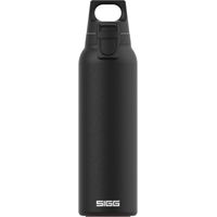 Sigg Hot & Cold ONE Light Black Borraccia ermetica (0,55 L), Bottiglia termica utilizzabile con una sola mano, Borraccia design in acciaio inossidabile 18/8